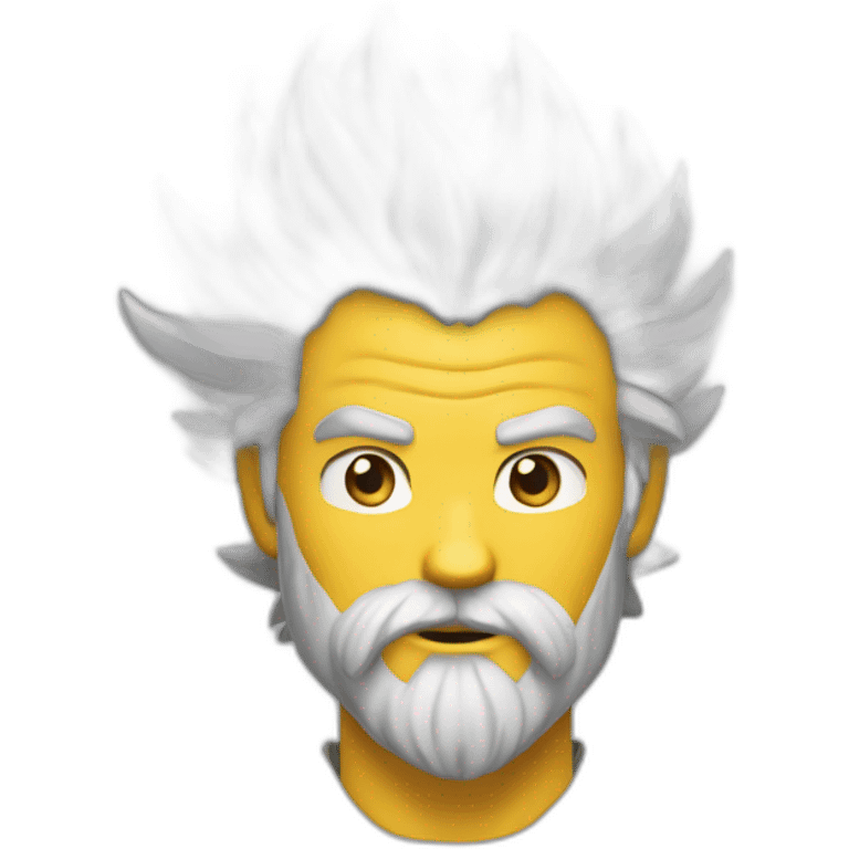 Un super sayan avec barbe emoji