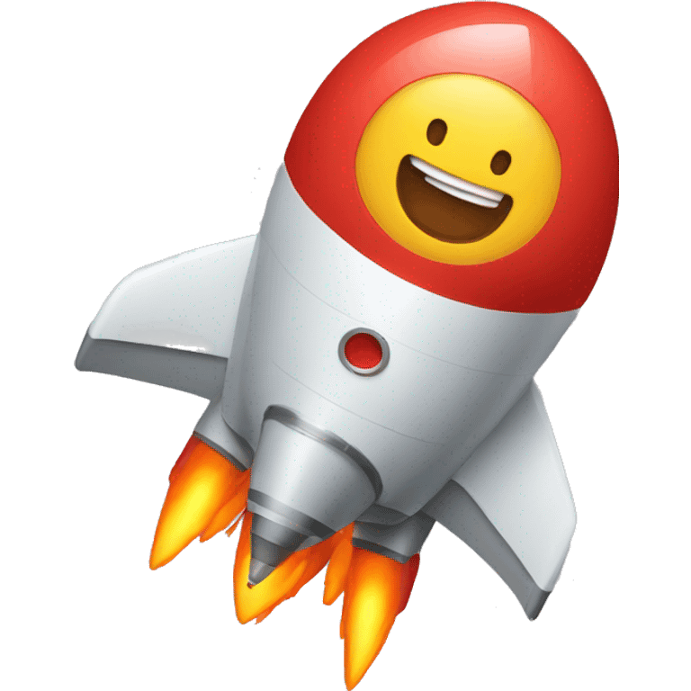 person riding rocket emoji