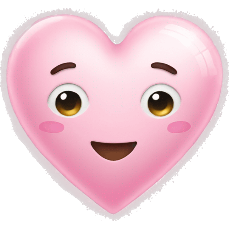 Light pink heart with sparkles  emoji