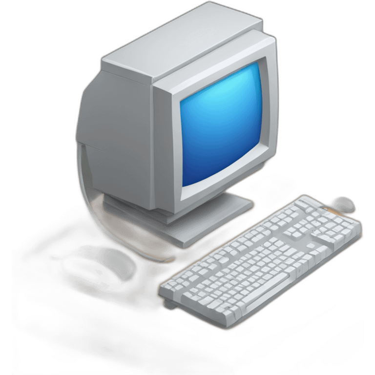 computer，isometric view emoji