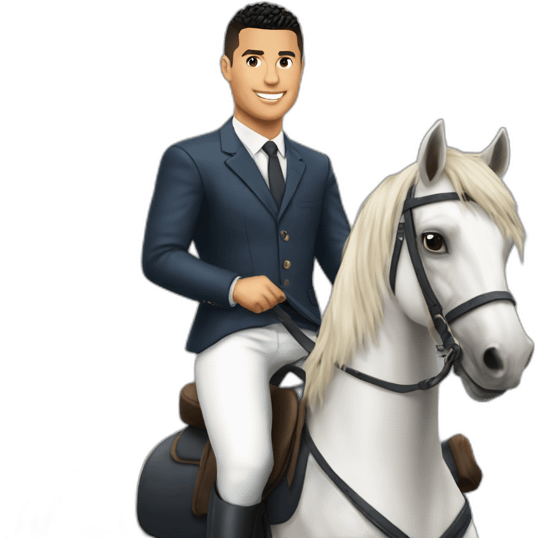 Ronaldo sur un cheval emoji