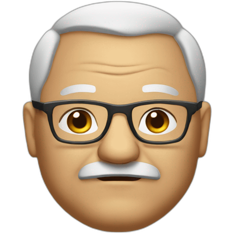 fat old man with glasses emoji