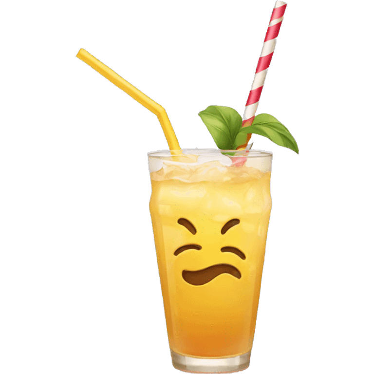 drink and straw emoji