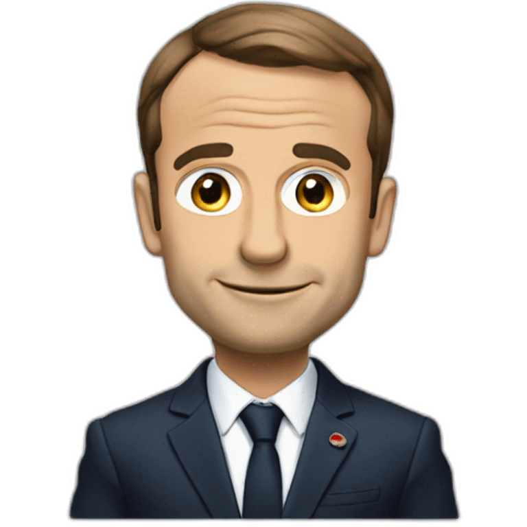 Macron qui fait ça a emoji