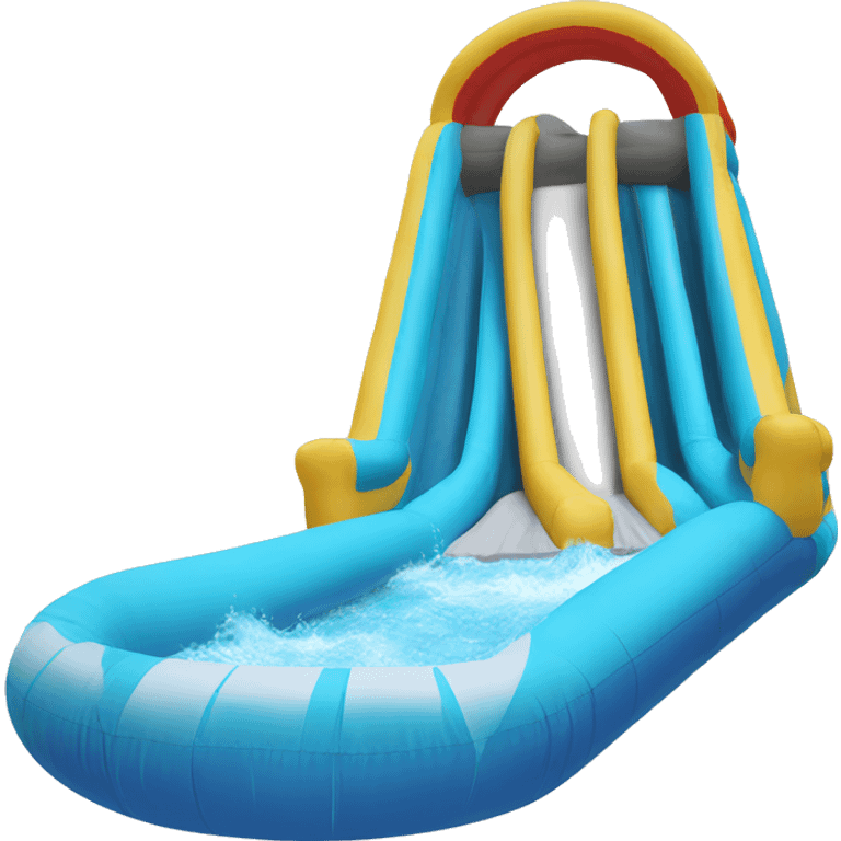 inflatable water slide emoji