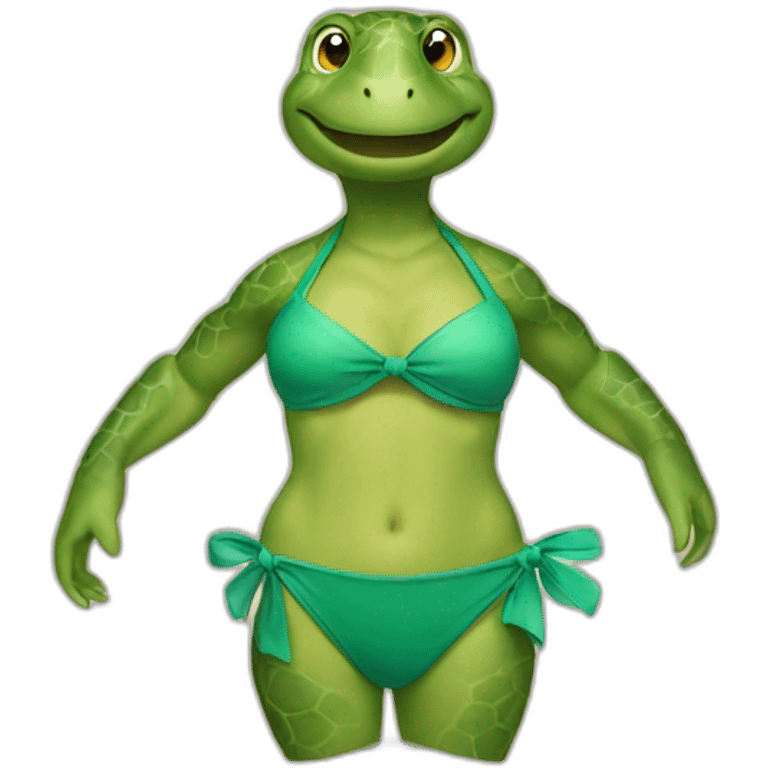 turtle in a bikini emoji