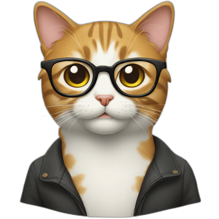 cat in glasses emoji