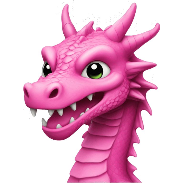 Dragon with pink emoji