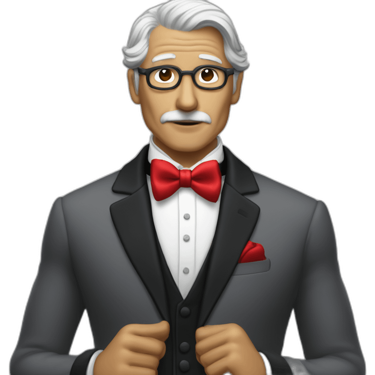 jenkins-a-gray-haired-skullet-butler-wearning-dinner-jacket-with-red-bow-tie-without-glasses-and-closed-eyes emoji