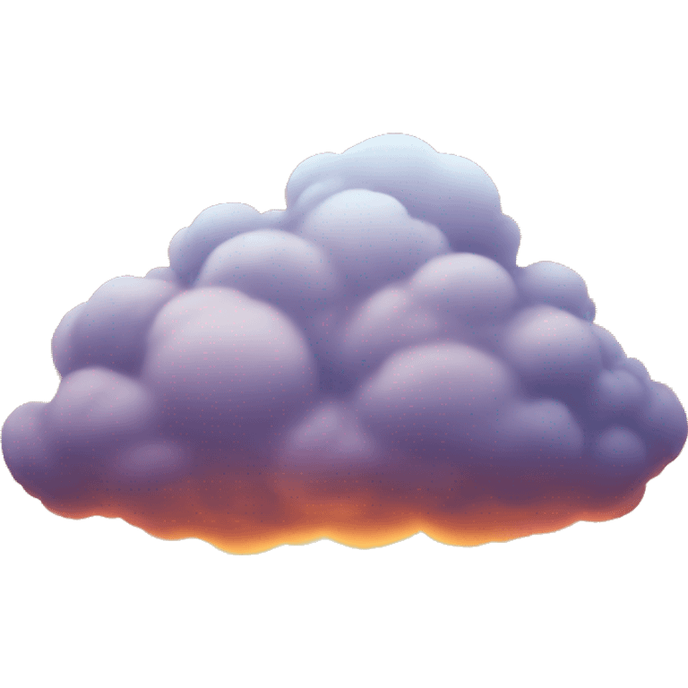 Sunset cloud emoji