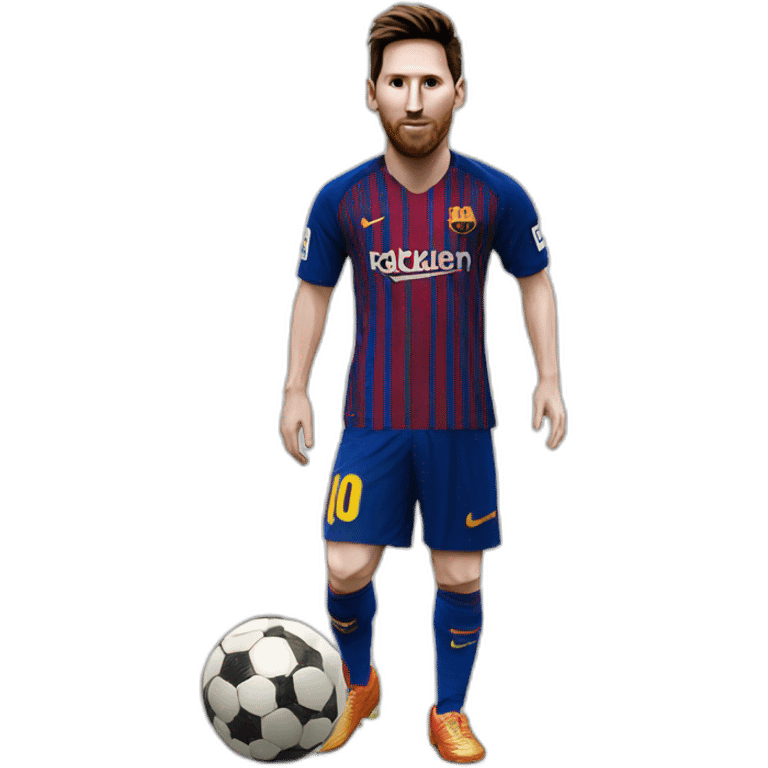 messi with 8 ballon d'or emoji