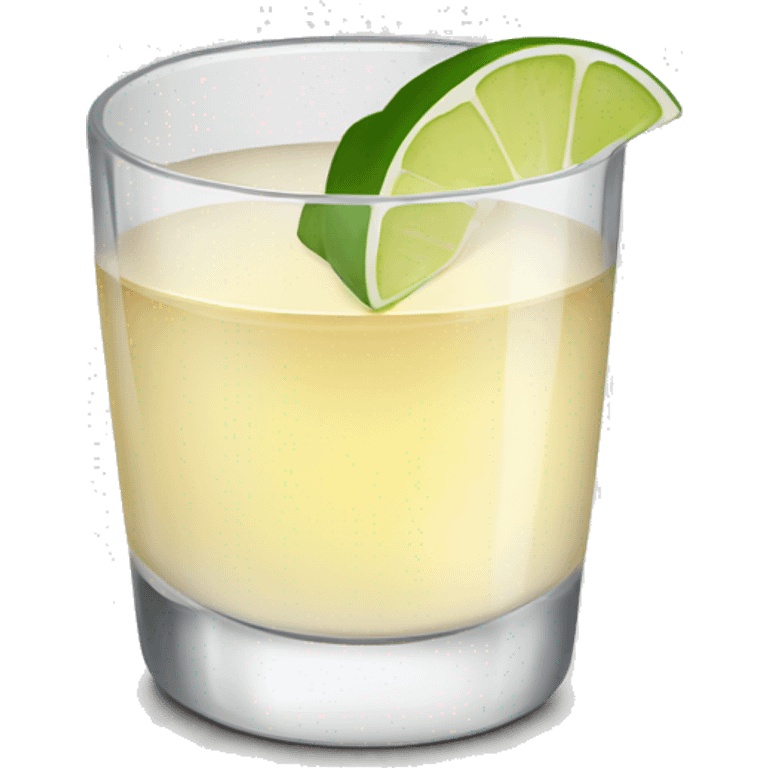 White tequila shot emoji