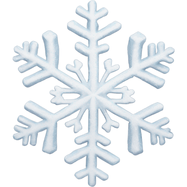 A snowflake with a face ￼ emoji