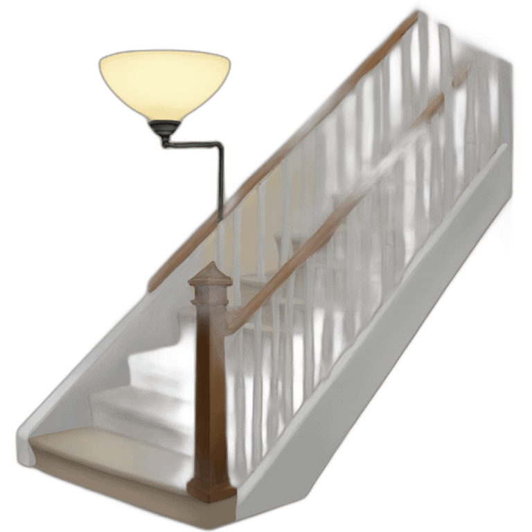 house stairs with a lamp emoji