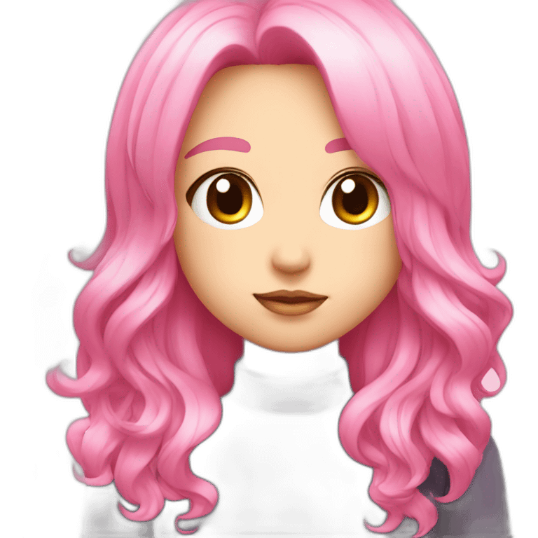 Manga pastelera pink emoji