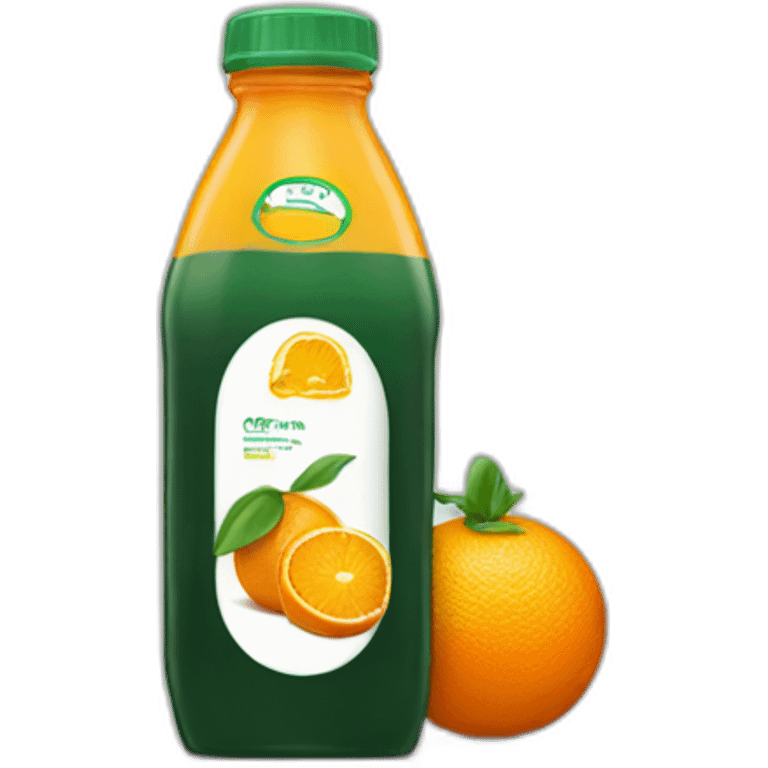 bottle of orange juice emoji