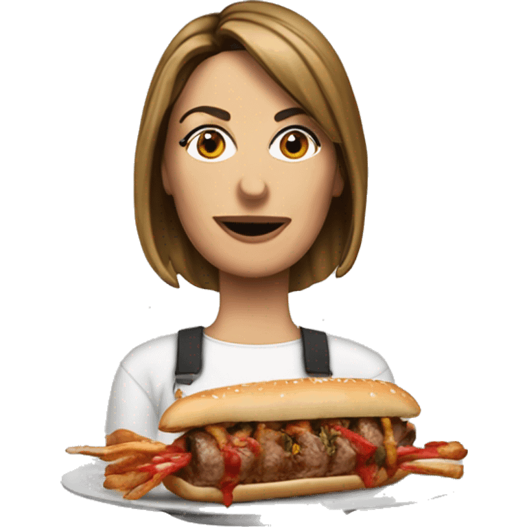 Giorgia Meloni with kebab emoji