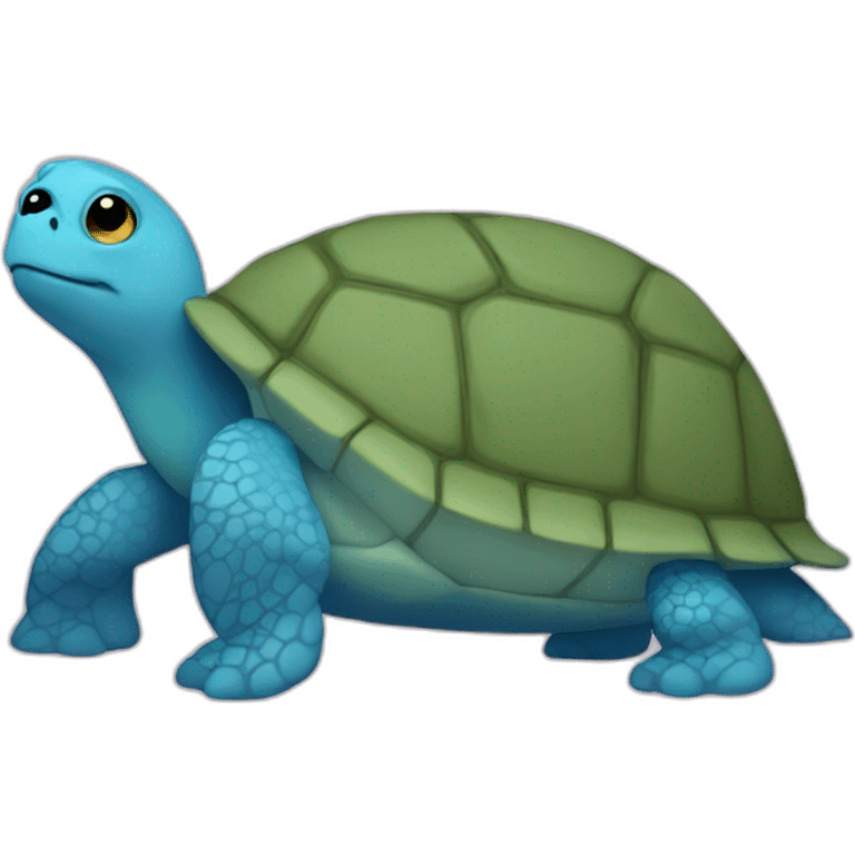 trans flag colored turtle emoji