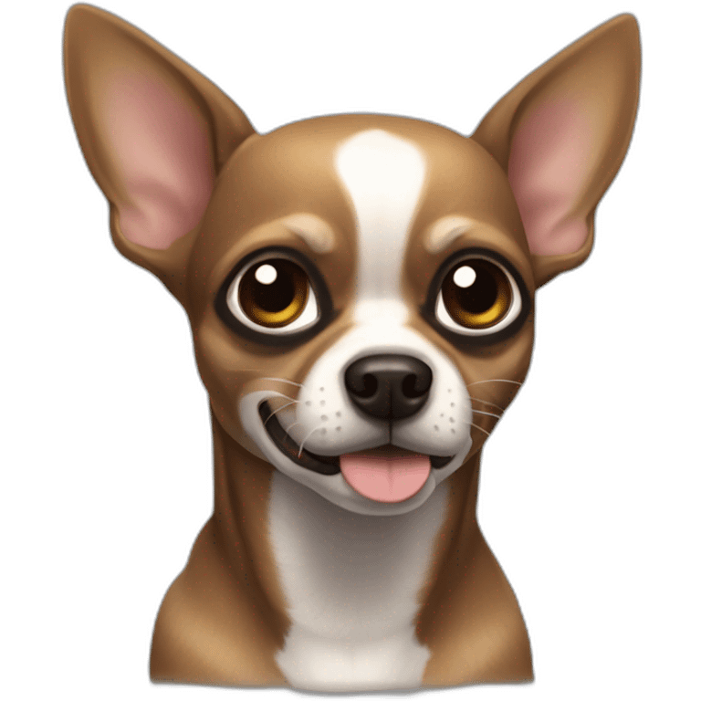 chihuahua negro ladrar muy fuerte emoji