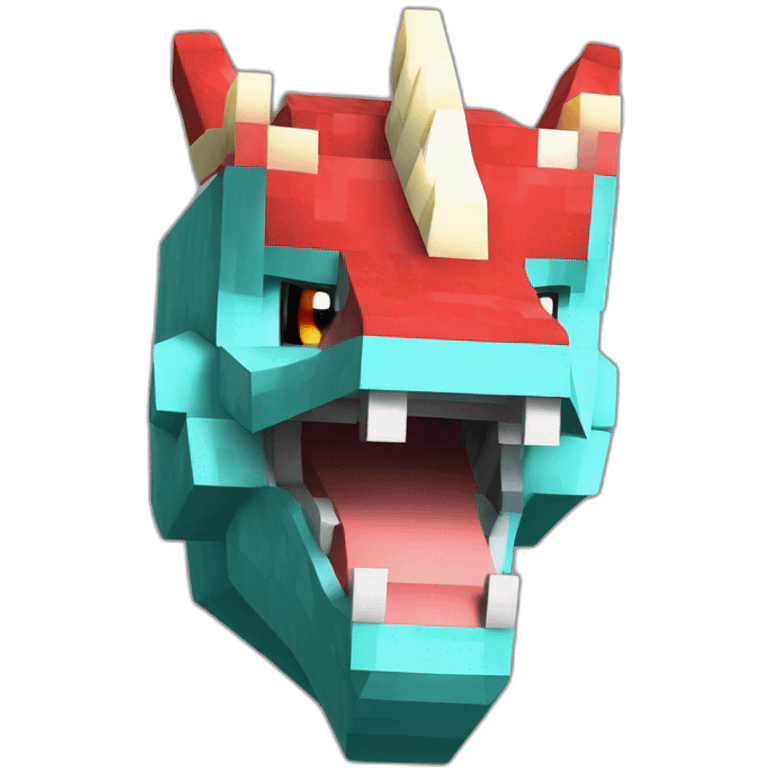 Pixelmon Minecraft Navodnenie Head Skin Reddragon emoji