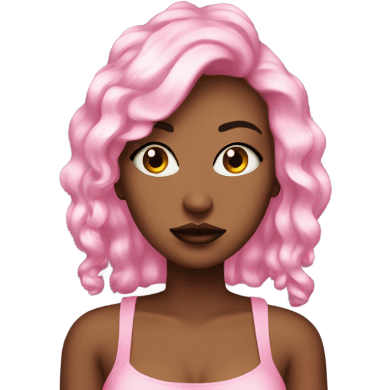 Baddie demure pink emoji