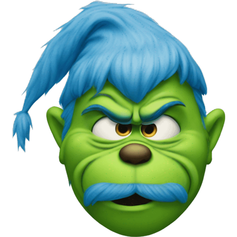 Blue grinch emoji