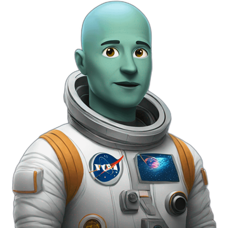 bald man in space emoji