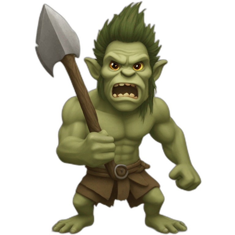 Troll battle stance emoji