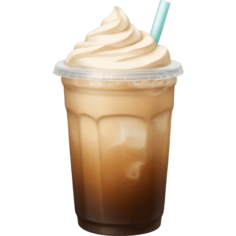 Aesthetic iced coffee emoji