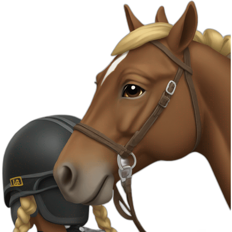 Horse rider emoji