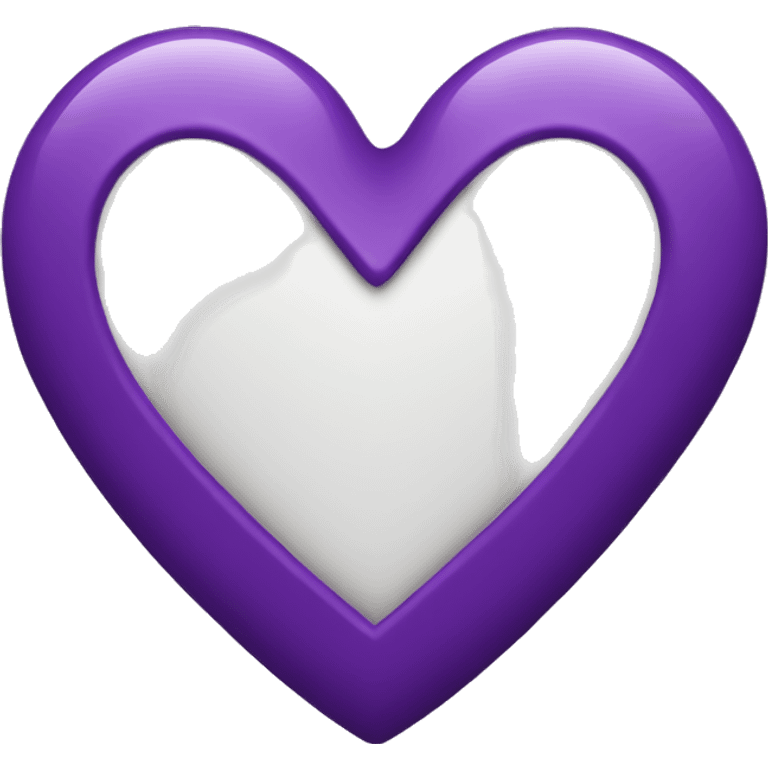 Purple heart emoji