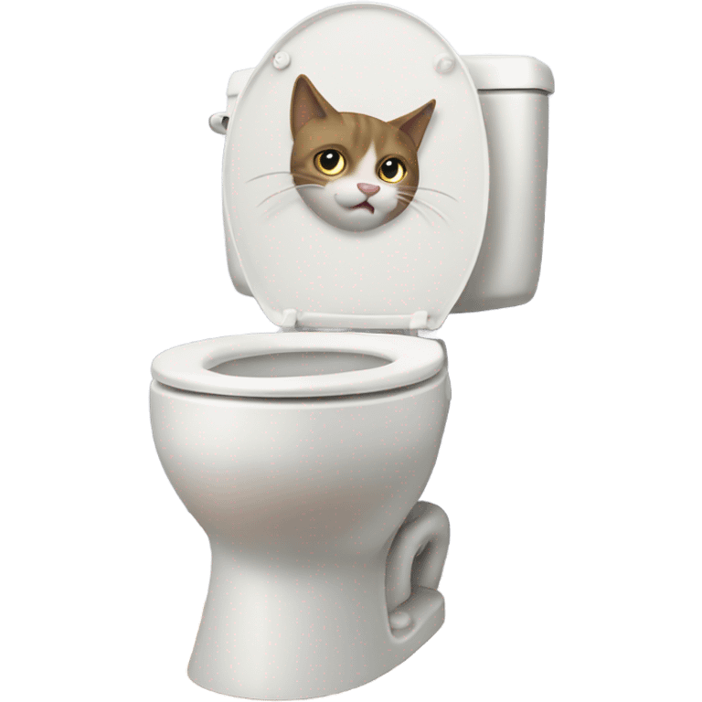 Cat flusing toilet  emoji