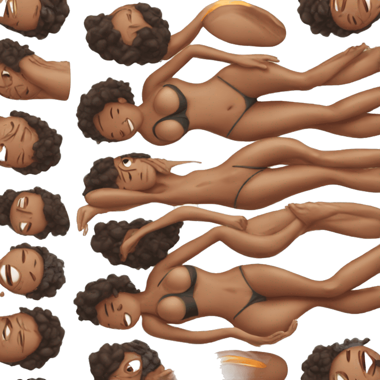 woman tanning emoji