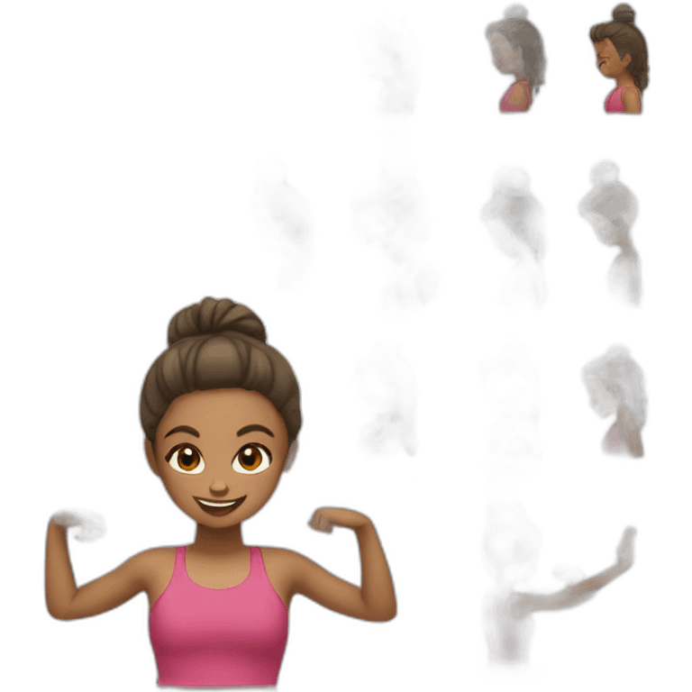 girl flexible emoji