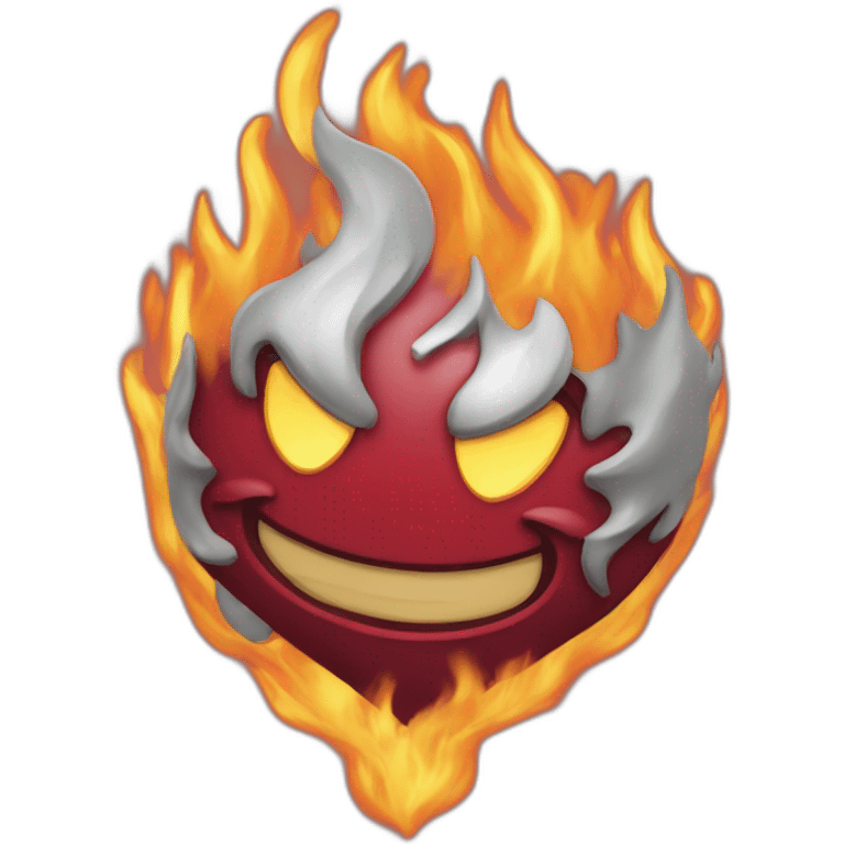 Coeur en flamme emoji