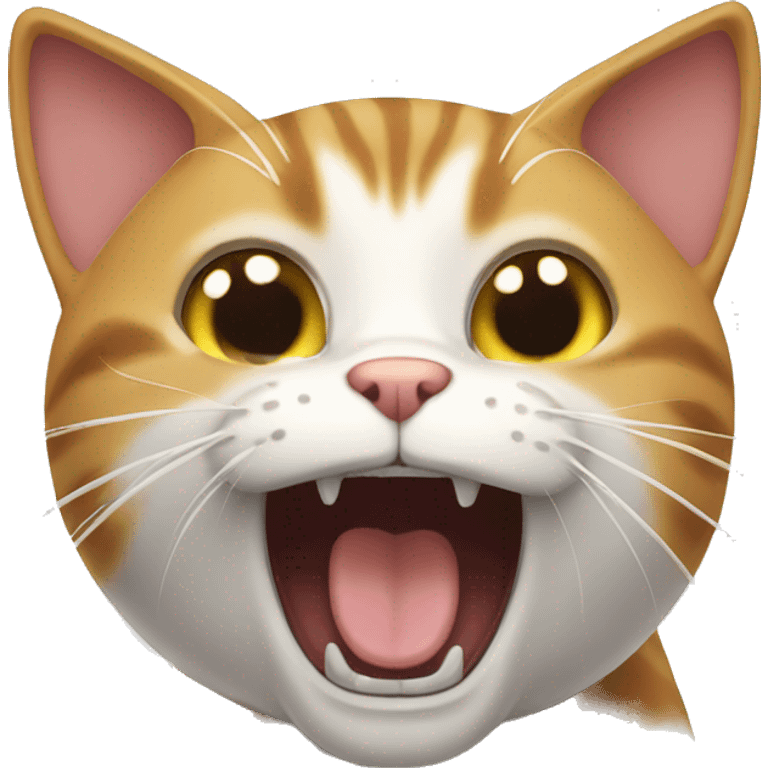 cat yelling emoji