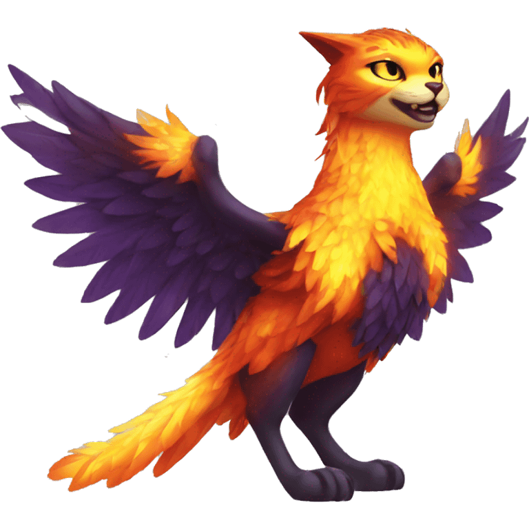 cat phoenix rising emoji