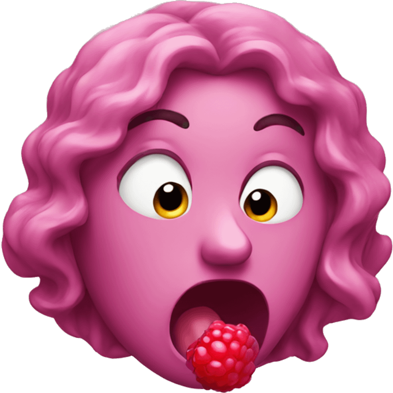 Face blowing raspberry emoji