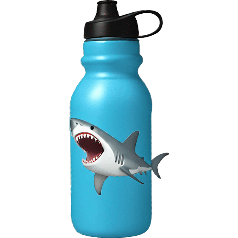 shark water bottle emoji