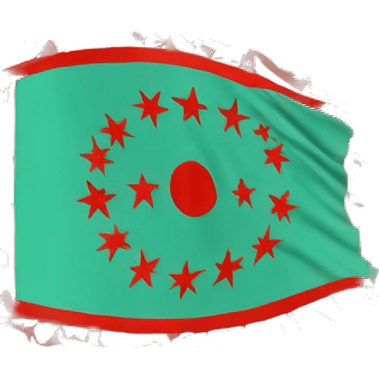 Gokturk (turkic kghante) flag emoji