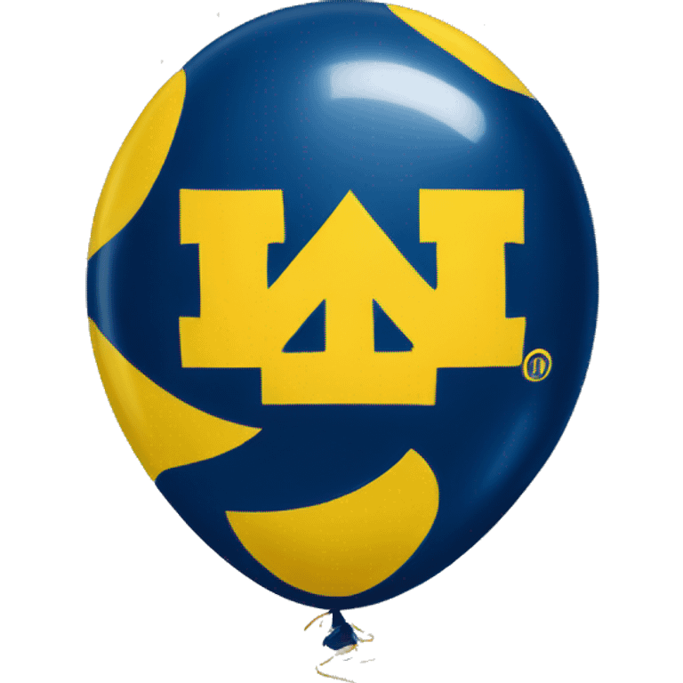 University of Michigan happy balloon emoji