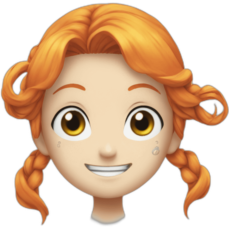 Nami sur Luffy emoji