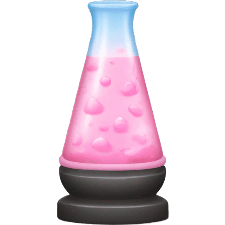 Pastel pink lava lamp  emoji