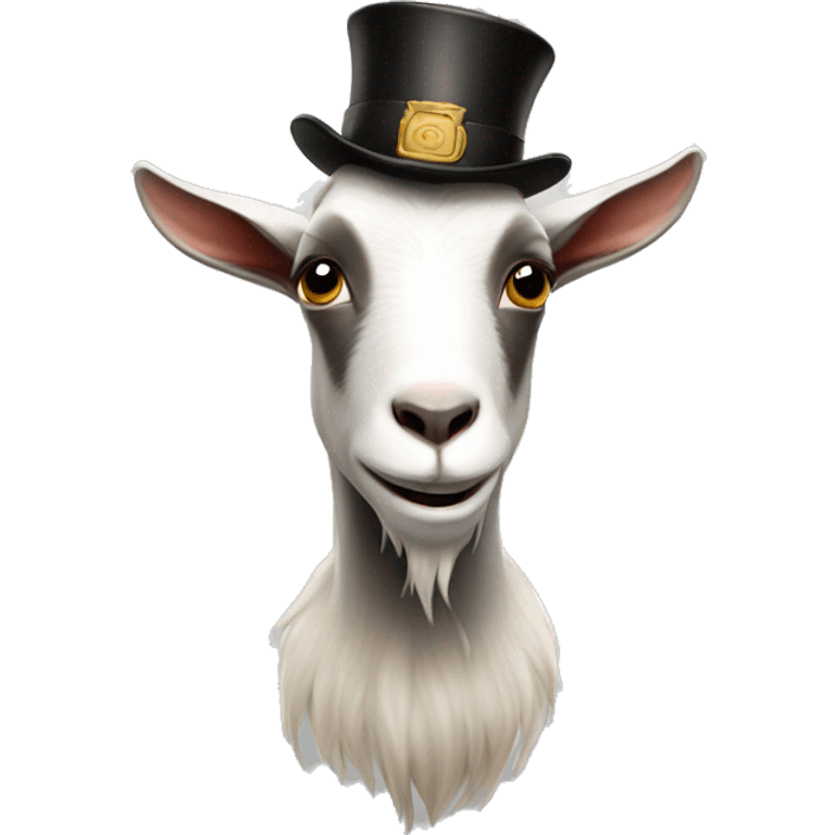 goat with tophat emoji