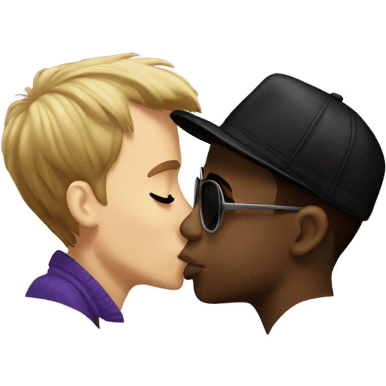 P Diddy kissing Justin bieber emoji