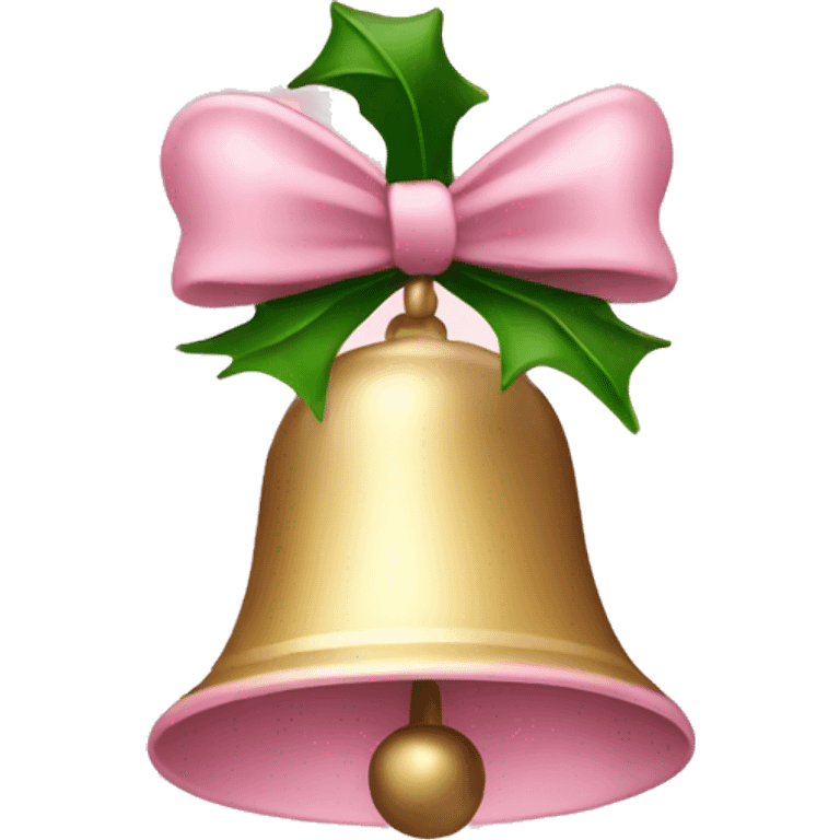 Light pink Christmas bells emoji