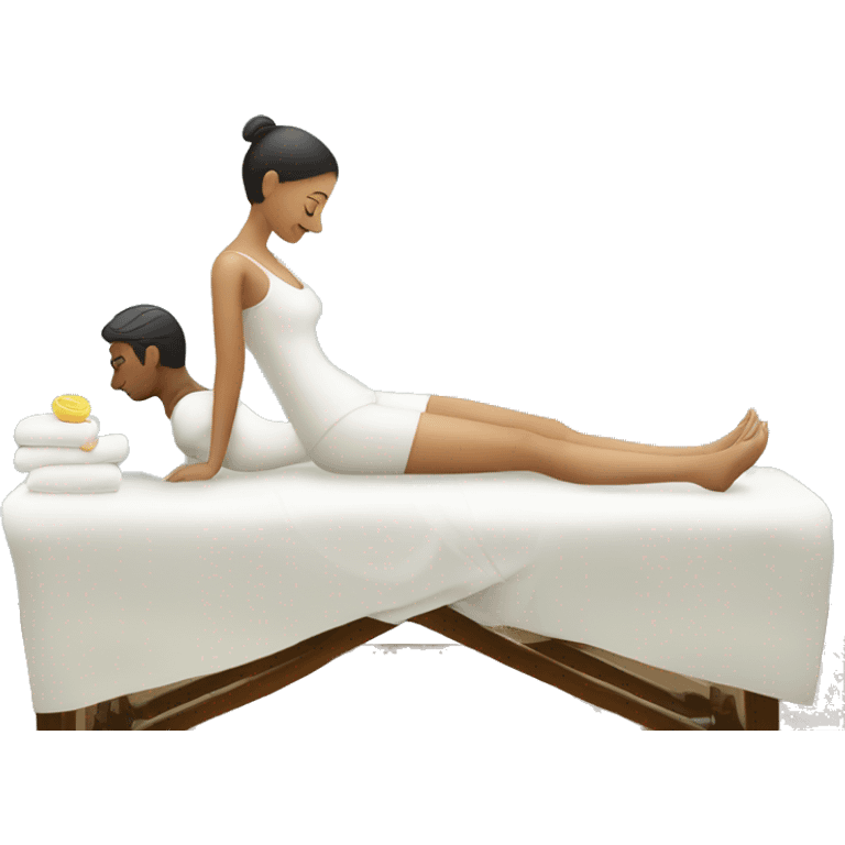 Massage on the table emoji