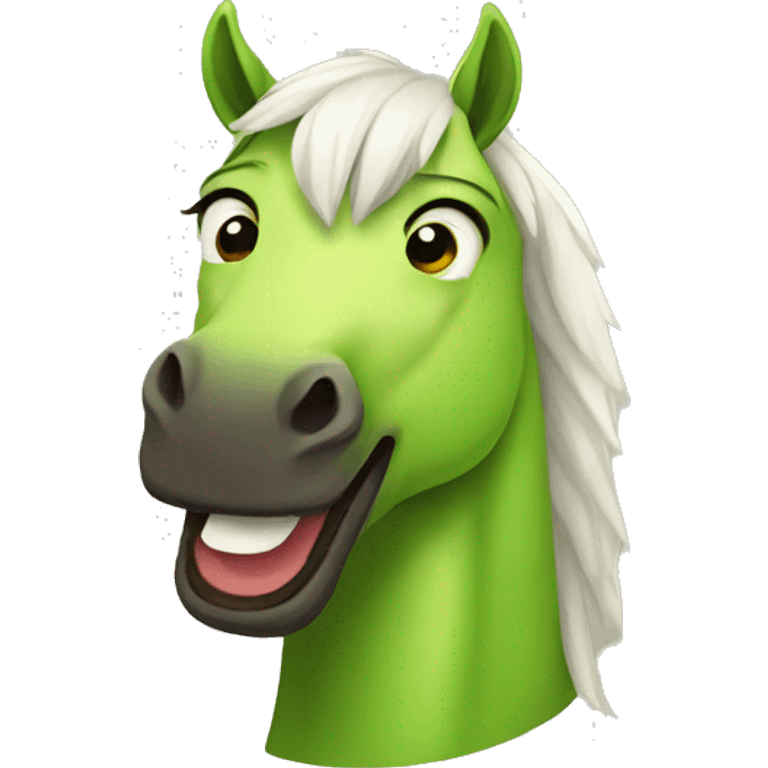 Horse avacado emoji