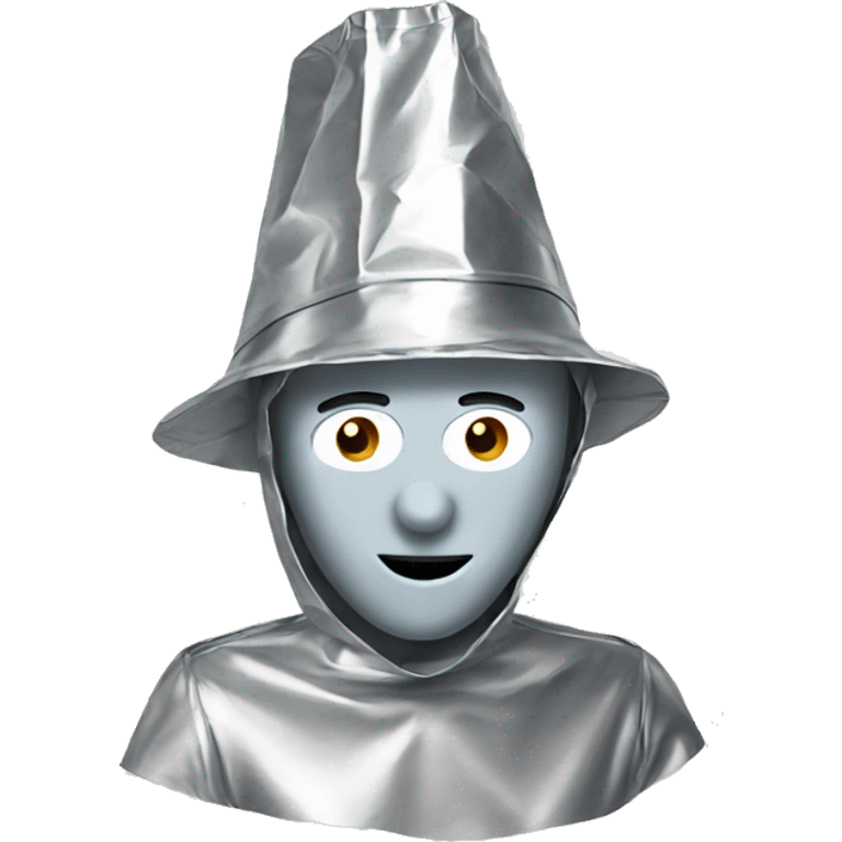 tin foil hat person  emoji