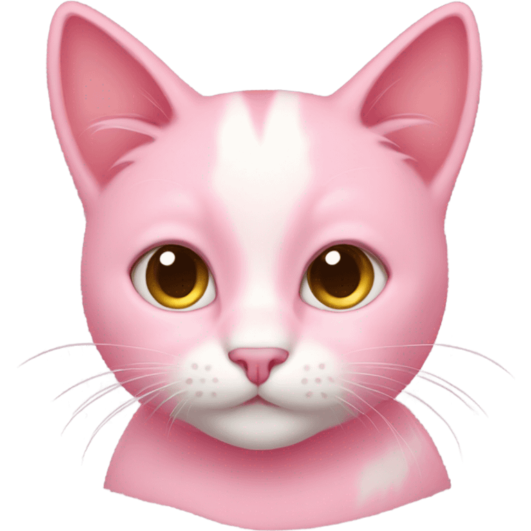 cute pink cat emoji